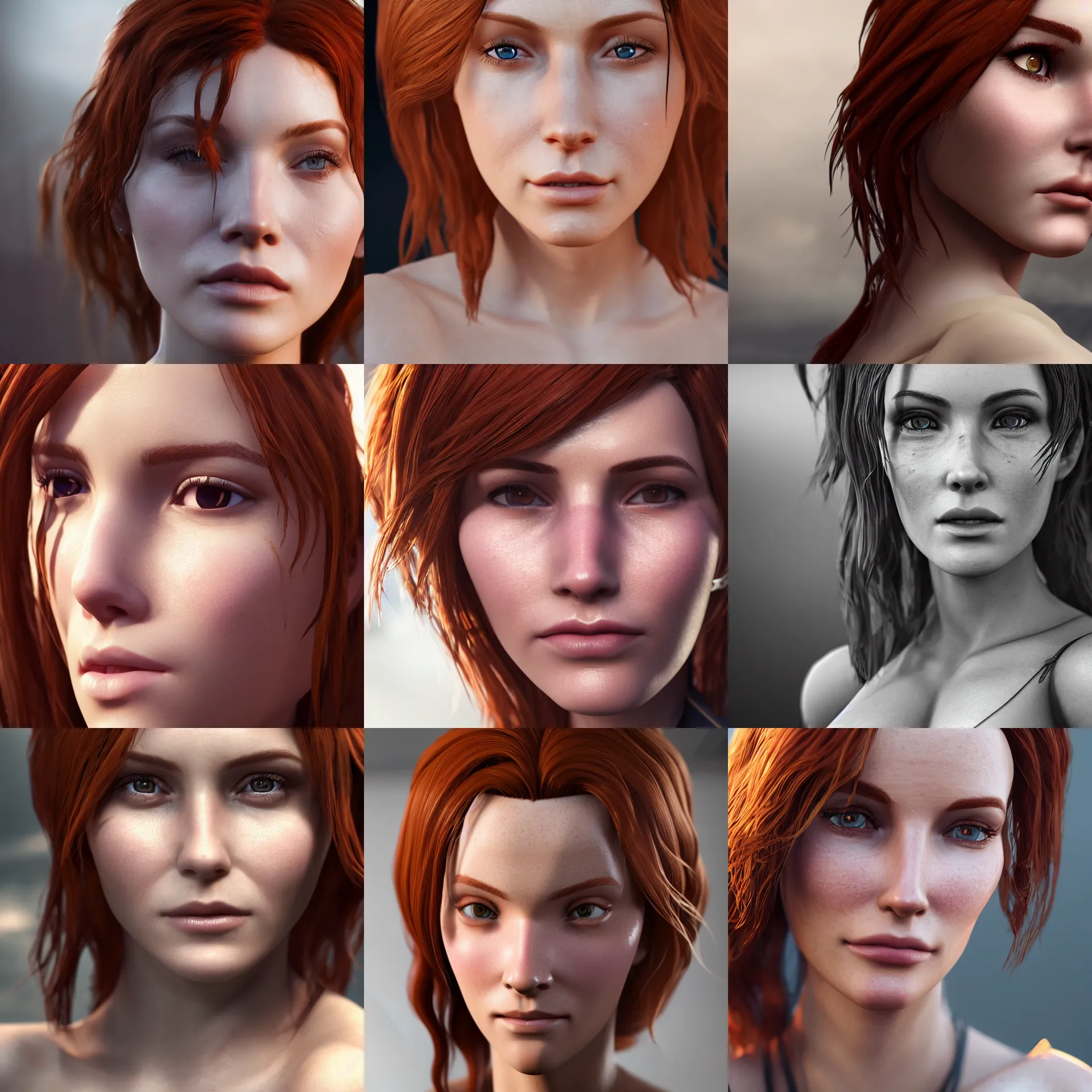 Prompt: perfectly centered close up portrait, triss merigold, candid photography, highly detailed, character concept, unreal engine 5