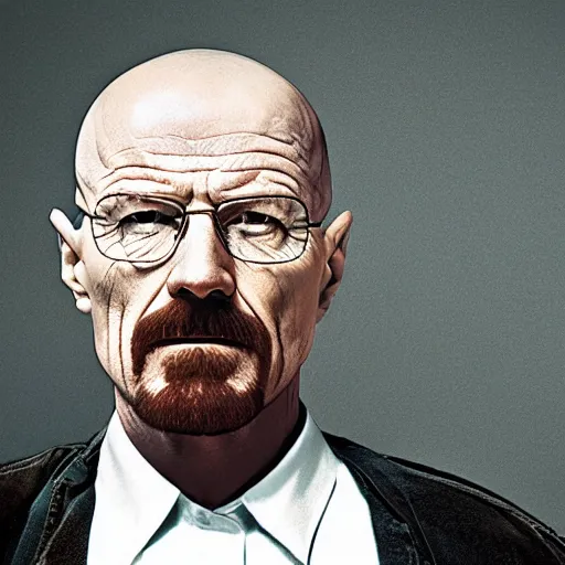 Prompt: walter white with down syndrome