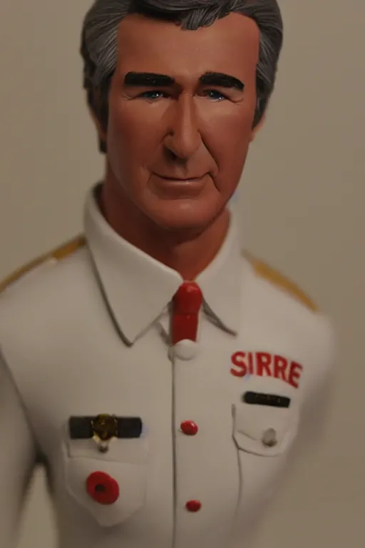 Prompt: a plasticine model of randy mantooth as a clean shaven fire fighter, highly detailed, 8 k,