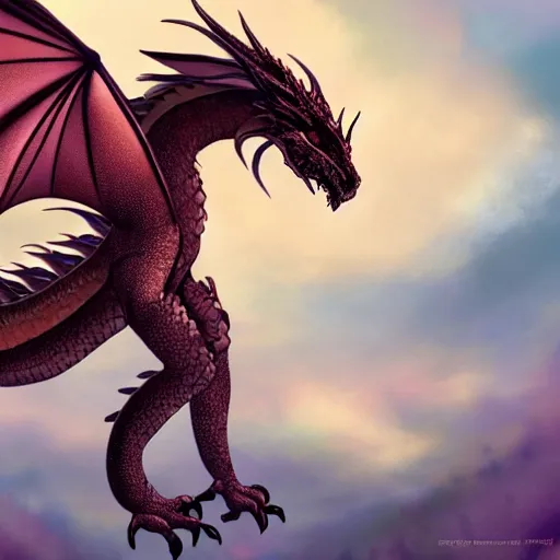 Prompt: a majestic dragon, hd, high quality digital art