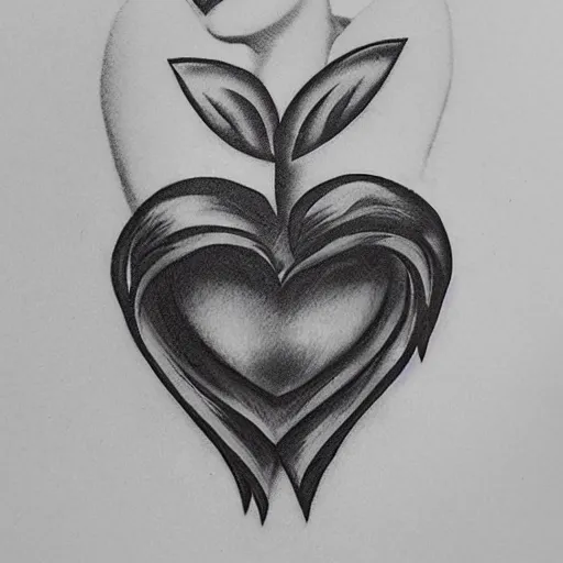 Image similar to drag queen the heart, tattoo