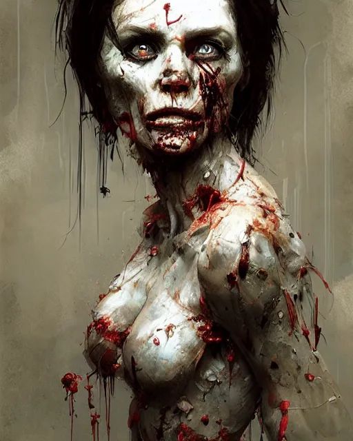 Image similar to hyper realistic photo portrait zombie mummy cinematic, greg rutkowski, james gurney, mignola, craig mullins, brom