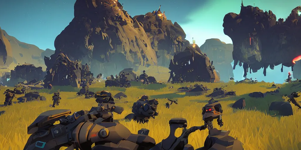 Image similar to screenshot from Deep Rock Galactic