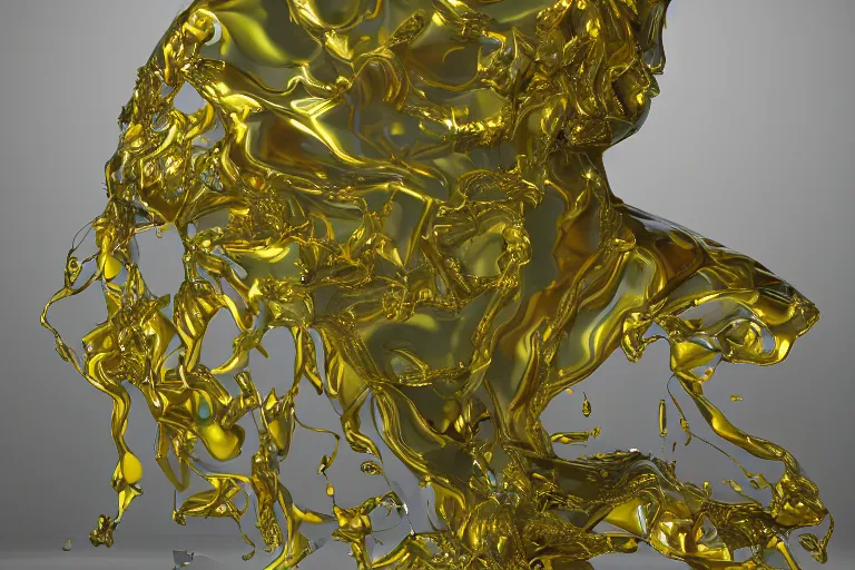 Image similar to Painful pleasures by Lynda Benglis, stunning, high transparency, bubbly, octane render, 4k, 8k