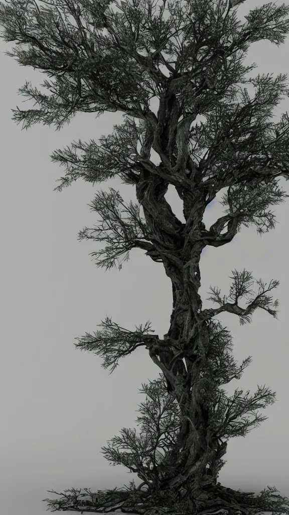 Image similar to tree by baars, ingrid, octane render, 4 k, 8 k, ( sharp ), very very beautiful, stunning, twisted, vanishing, transparent, ethereal