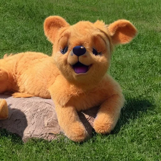 Image similar to Winni The Poo sunbathing