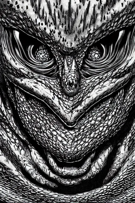 Image similar to goblin, symmetrical, toad eyes and webbed feet, highly detailed, digital art, sharp focus, trending on art station, kentaro miura manga art style