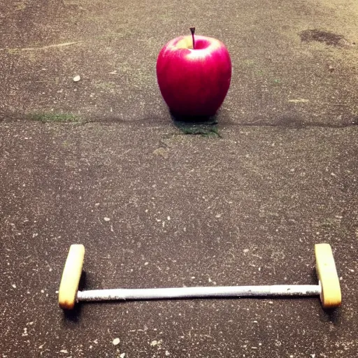 Image similar to an apple doing CrossFit