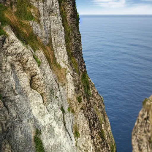 Image similar to safe in the steep cliffs, 4k realistic photo