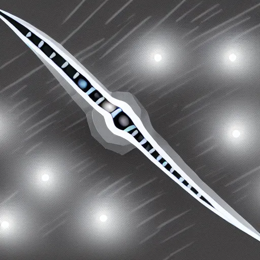 Image similar to concept art of a dagger made of black holes, black hole dagger, 8 k resolution