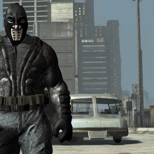 Image similar to bane from the dark knight rises in gta iv