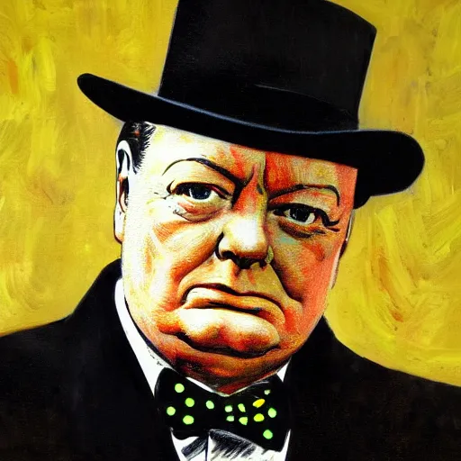 Image similar to winston churchill is iron man, highly detailed, full length portrait, photorealistic face, hd