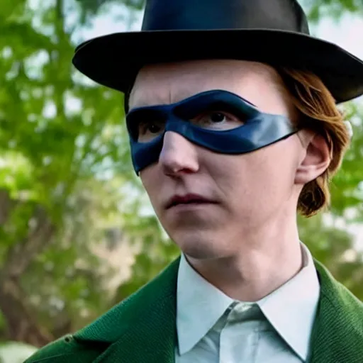 Image similar to film still of Paul Dano as Riddler in a new Batman movie