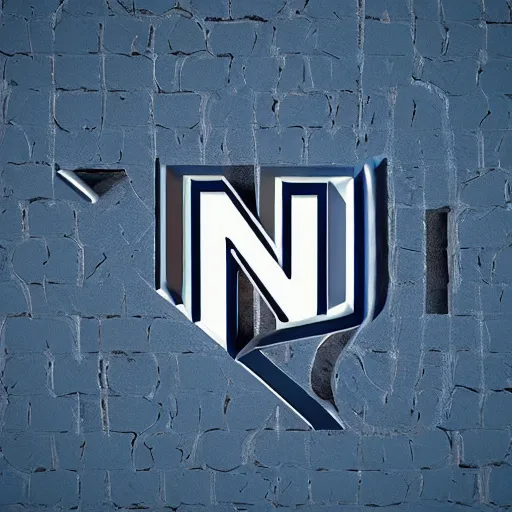 Prompt: custom logo in the shape of the letter n, highly detailed, 4k, sharp focus, gradient, depth of field, blue, black, artstation, cgsociety, octane render,