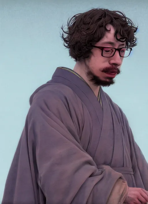 Prompt: sam hyde in hanfu suit, sigma male, accurately portrayed, rule of thirds, by jakub rebelka, martine johanna, wadim kashin, dino valls, great wall of china in the distance, very detailed, smooth, sharp focus, octane render, close up, face anatomy masterpiece, glowing eyes