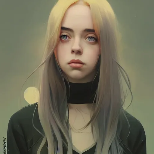 Image similar to a beautiful billie eilish christina hendricks alluring instagram model in crop top, by guweiz and wlop and ilya kuvshinov and artgerm and makoto shinkai and studio ghibli, symmetrical eyes, aesthetic, gorgeous, stunning, alluring, attractive, artstation, deviantart, pinterest, digital art