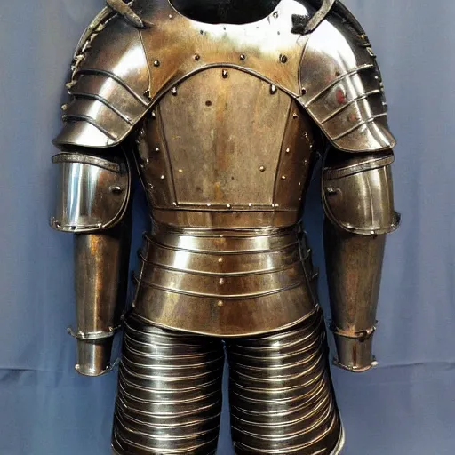 Prompt: 15th century suit of armor,full plate,ornate,beautiful,realistic