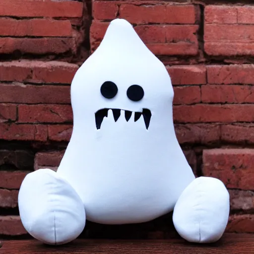 Prompt: do it yourself sewing plush ghost to make at home