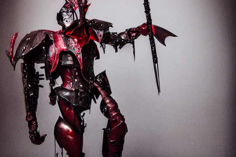 Image similar to photo of armored vampire by Lindsay Adler