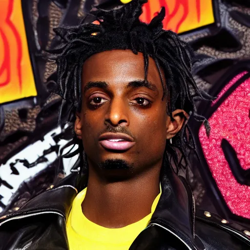 Prompt: Playboi Carti playing as blade 4K detail