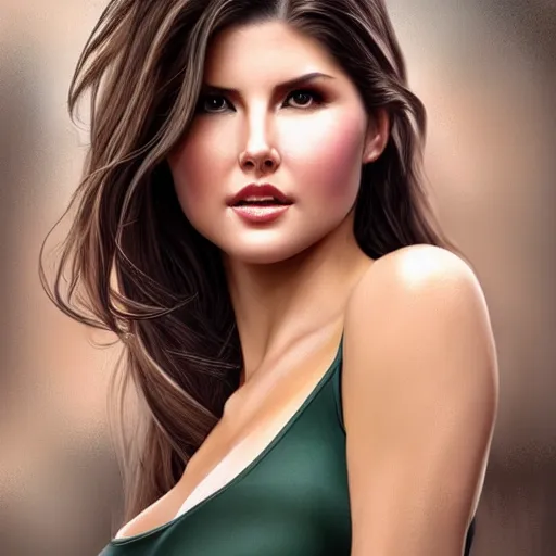 Image similar to amanda cerny in the style of stefan kostic, realistic, full body, sharp focus, 8 k high definition, insanely detailed, intricate, elegant, art by stanley lau and artgerm