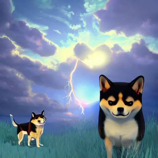 Prompt: shiba inu dog bonk meme, low poly, character design, highly detailed digital art, atmosphere, glow, lens flare, cinematic lightning, hyperrealistic, focused, extreme details, 4 k, ultra detailed, trending on artstation, masterpiece, digital art.