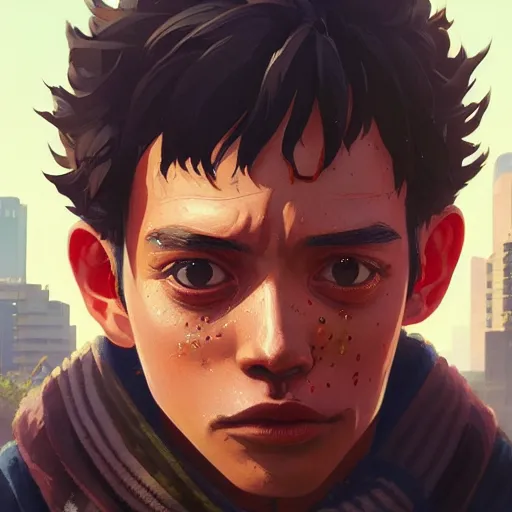 Prompt: highly detailed portrait 🤖 luffy in gta v, stephen bliss, unreal engine, fantasy art by greg rutkowski, loish, rhads, ferdinand knab, makoto shinkai and lois van baarle, ilya kuvshinov, rossdraws, tom bagshaw, global illumination, radiant light, detailed and intricate environment