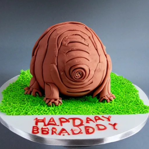 Image similar to tardigrade birthday cake