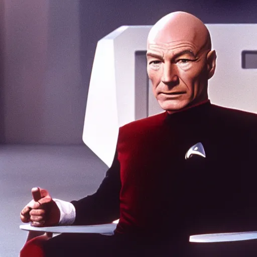 Image similar to bryan cranston as captain picard in star trek the next generation