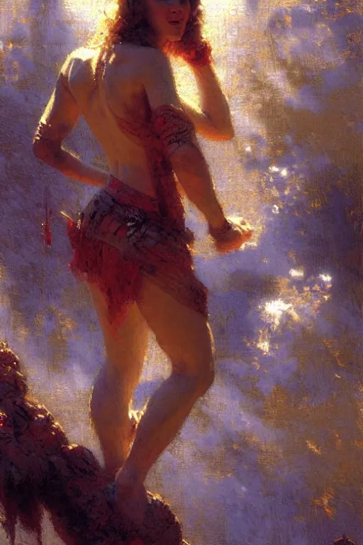 Image similar to Angle, painting by Gaston Bussiere, Craig Mullins