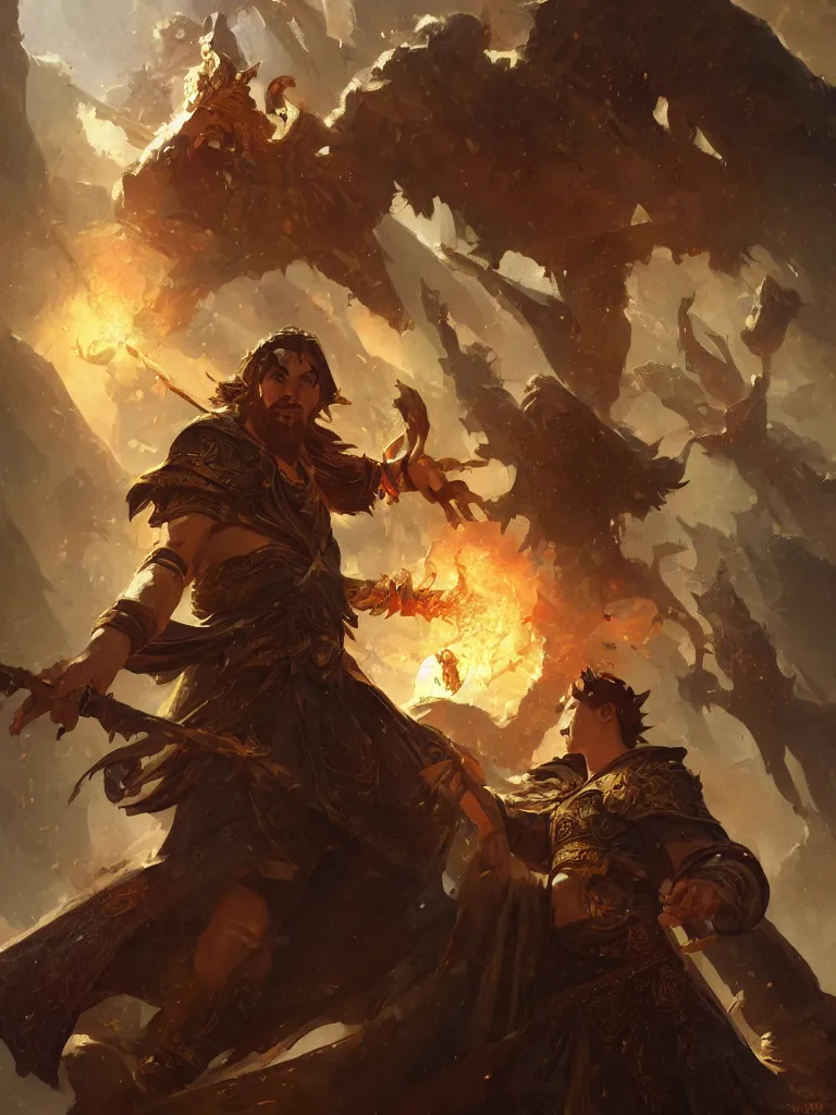 Image similar to saint thomas aquinas hearthstone art style, epic fantasy style art by Craig Mullins, fantasy epic digital art, epic fantasy card game art by Greg Rutkowski