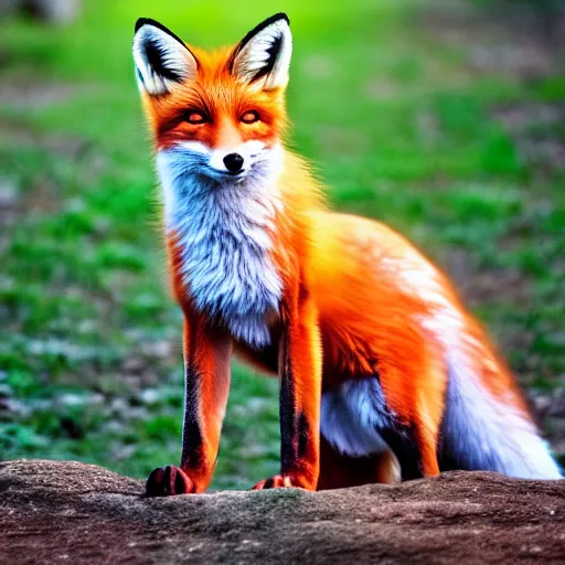 Image similar to ethereal fox, colorful, bright, award winning photo, 8k