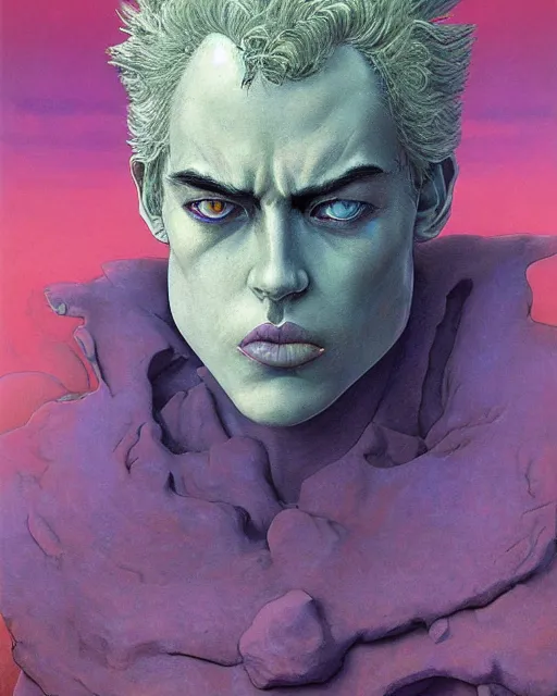 Prompt: portrait of jonathan joestar from jojo bizzare adventure painted by hirohiko araki and zdislav beksinski and wayne barlowe and greg rutkowski