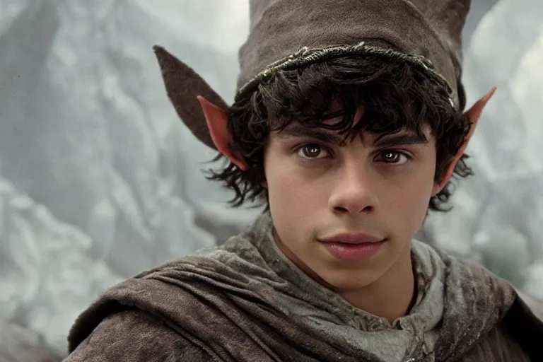 Prompt: jake t. austin plays an elf in the lord of the rings return of the king, highly detailed, cinematic lighting, 4 k, arricam studio 3 5 mm film camera, kodak 5 2 7 9 ( tungsten - balanced ) film stock