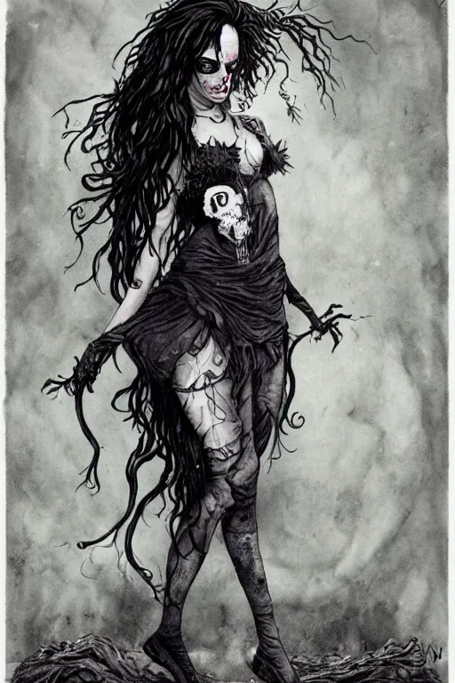 Image similar to full body portrait of anya taylor joy as death from sandman, by jean baptiste monge