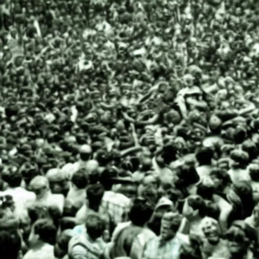 Image similar to photo of the green - giant crushing a crowd of people