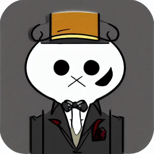 Prompt: salamander in a tuxedo, character icon