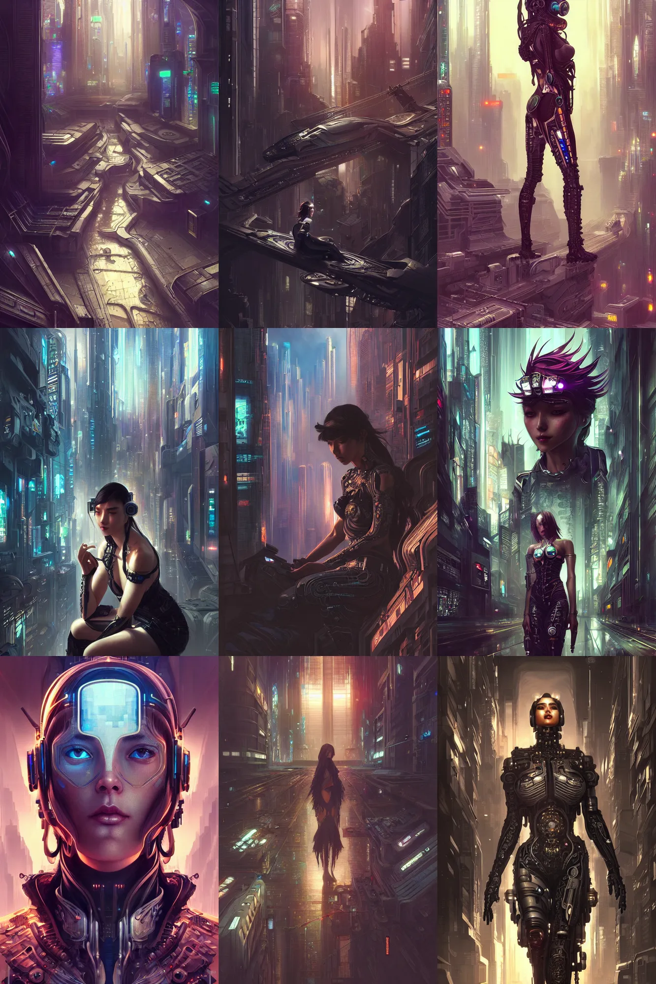 Prompt: ultra realistic beautiful cyberpunk city techno art, sci - fi, fantasy, intricate, elegant, highly detailed, digital painting, artstation, concept art, smooth, sharp focus, illustration, art by artgerm and tian zi and alphonse mucha and mansik yang and paul chadeisson
