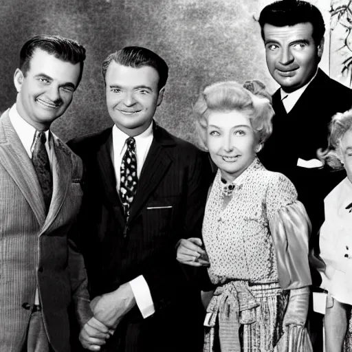 Image similar to family portrait of buddy ebsen, irene ryan, max baer, donna douglas from the beverly hillbillies, maria sibylla merian,