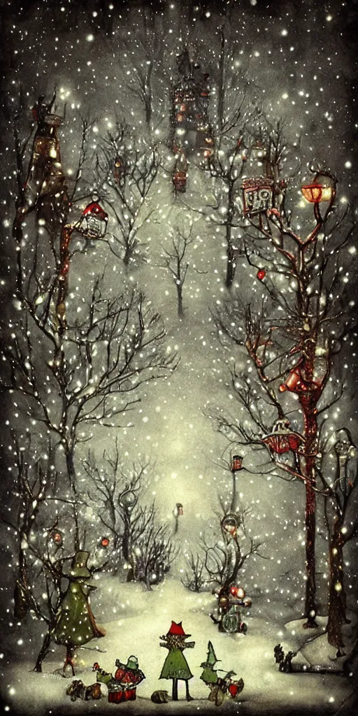 Image similar to a christmas scene by alexander jansson