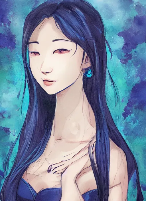 Image similar to portrait of a stunningly beautiful water drop, art by aioeiueioaeoaieuaieuao