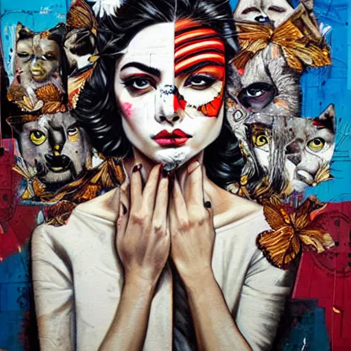 Prompt: a beautiful artwork by Sandra Chevrier