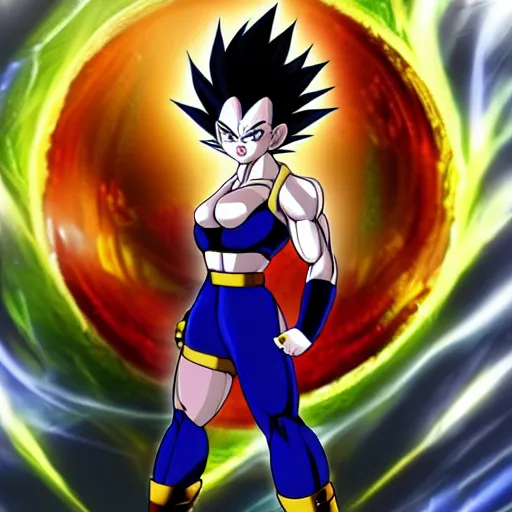 Image similar to female vegeta