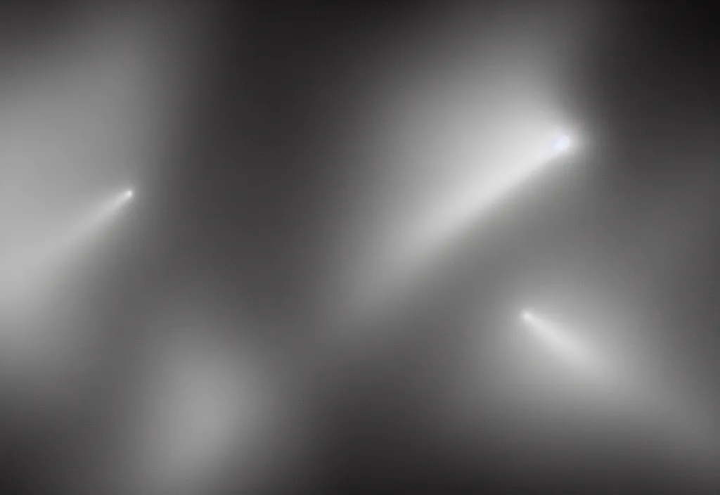 Image similar to light coming out of a bull - like kaiju starfish monster, korean film noir, fog, 4 k, video compression, video glitch, monochrome, orson welles