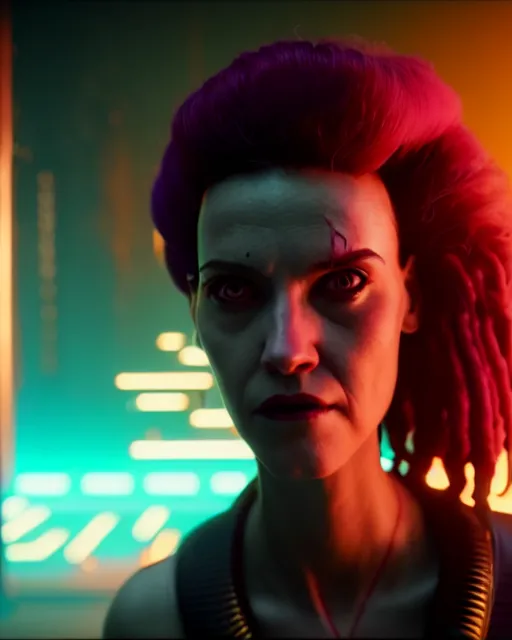 Image similar to woman from the animated series love, death and robots two in the void, cyberpunk 2 0 7 7, stephen conroy, filonov, beautiful face, octane rendering