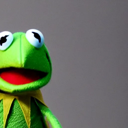 Image similar to kermit the frog gets tried for tax evasion, court