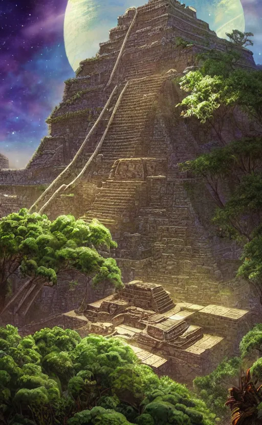 a mayan temple in space, microscopic tardigrade, | Stable Diffusion ...