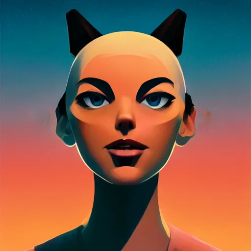 Image similar to face icon stylized minimalist atari, loftis, cory behance hd by jesper ejsing, by rhads, makoto shinkai and lois van baarle, ilya kuvshinov, rossdraws global illumination