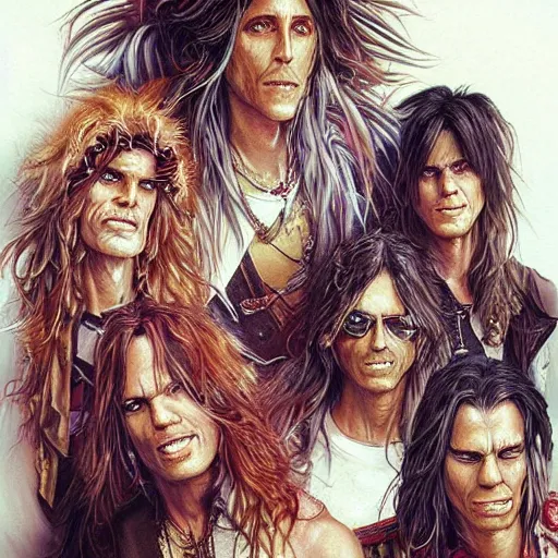 highly detailed, crazy aerosmith!!, young, by artgerm, Stable Diffusion