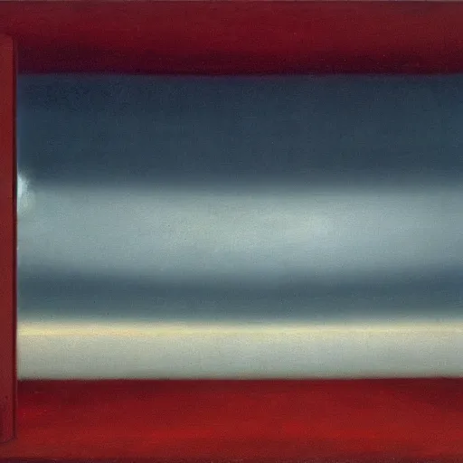 Image similar to the abstract painting'arctic void ', by caspar david friedrich!!!, by rothko!!!